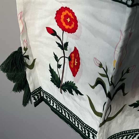 Rhode Resort Floral Print Cotton Elastic Pants - Picture 6 of 11